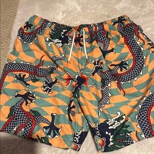 Negative space men’s shorts